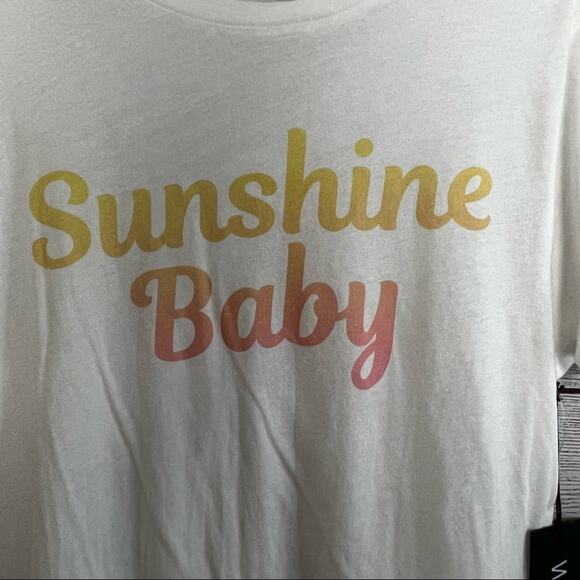WILDFOX Womens Short Sleeve "Sunshine Baby" Graphic Tee Sz M - Picture 6 of 7